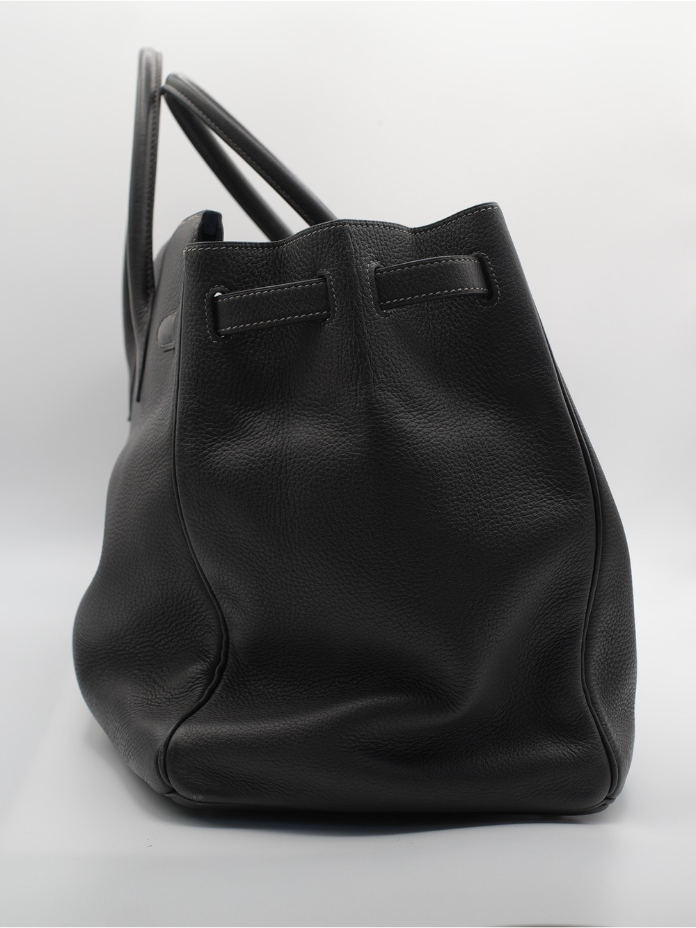 Hermes Birkin 40 in Clemence with Gold Hardware. Graphite Taurillon color. - Picture 10 of 13